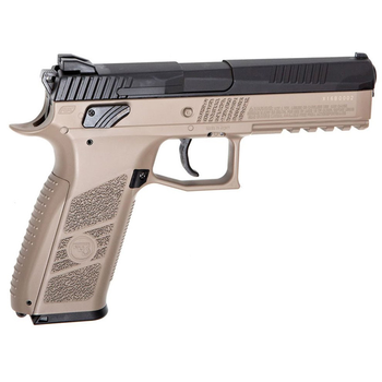 Пістолет пневматичний ASG CZ P-09 Pellet DT-FDE Blowback (4,5mm), tan/чорний