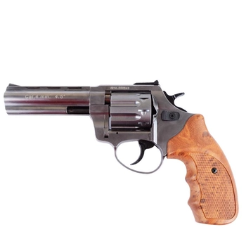 Револьвер под патрон флобера Stalker Grey (4.5", 4.0mm), рукоятка коричневая