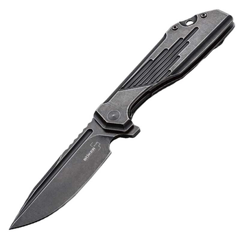 Нож складной Boker Plus Lateralus Blackwash (длина: 201мм, лезвие: 92мм), стальной