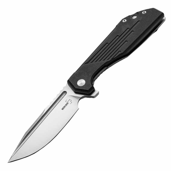 Нож складной Boker Plus Lateralus (длина: 201мм, лезвие: 89мм), черный-серый