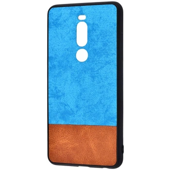 Чехол New Textile Case для Meizu M8 Note (Note 8) blue_brown