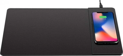 Qitech Mouse Pad with Wireless Charger Black (QT-MouseP1) 200 х 270 х 4 мм черный