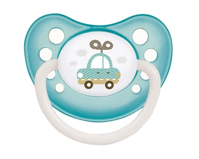 Пустышка латексная анатомическая Toys Голубая Canpol babies 18 мес+ (5903407232614)