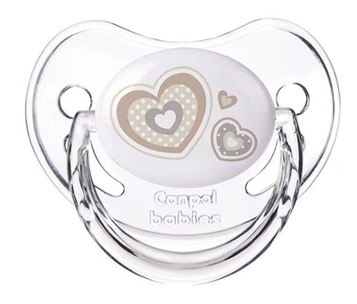 Пустышка силиконовая анатомическая NEWBORN BABY Бежевая Canpol Babies 18 м+ (5901691813915)