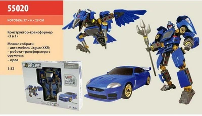 Конструктор-трансформер RoadBot 55020 1:32, Jaguar XKR 3в1