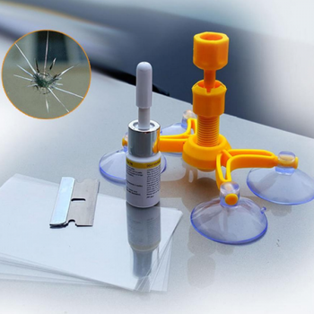 Ремкомплект Windshield Repair Kit Набор для ремонта лобового стекла от 4°С до 27°С Желтый (ICL44)