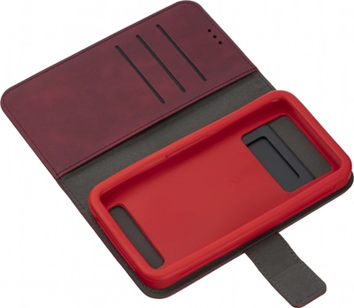Чехол-книжка 2Е Silk Touch для смартфона 6-6.5" универсальный Carmine Red (2E-UNI-6-6.5-HDST-CRD)