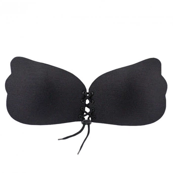 Бюстгальтер-невидимка Fly Bra SKL11-178348 з ефектом push up чорний size A