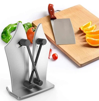 Точилка для кухонных ножей Stenson Bavarian Edge Knife Sharpener, ножеточка стальная Japan Steel настольная ручная (G178631)