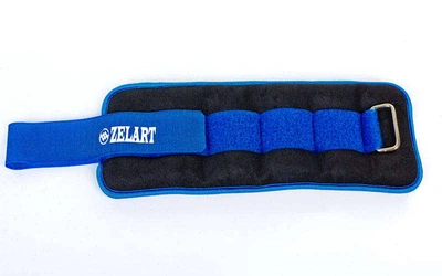 Утяжелители-манжеты для рук и ног planeta-sport Zelart FI-2502-2 (2 x 1кг) Синий 2 шт