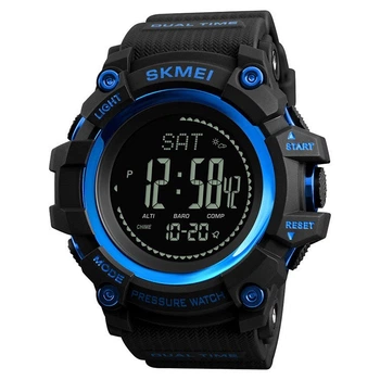 Мужские часы Skmei Processor 1358 Черные с синим