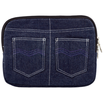 Чохол для нетбука, планшета iPad LF1006 до 10" джинс, синій, підкладка замш, Розміри, мм: 290x35x220