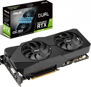 Видеокарта GF RTX 2060 Super 8GB GDDR6 Dual Evo OC Asus (DUAL-RTX2060S-O8G-EVO)