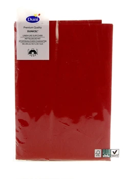 Скатерть бумажная для стола Duni 84 х 84 см красный IS-10630