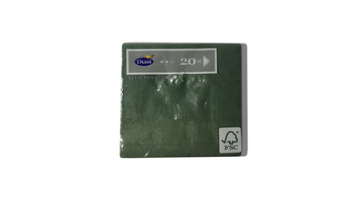 Салфетки бумажные Duni 20 шт 24 х 24 см зеленый IS-10607