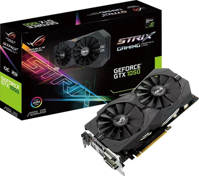 Видеокарта GF GTX 1050 2Gb GDDR5 Strix Gaming Asus (STRIX-GTX1050-O2G-GAMING)