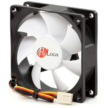 Вентилятор ProLogix 80*80*25 3pin Black/White (PF-SB80BW3) BOX