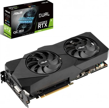 Видеокарта GF RTX 2070 8GB GDDR6 Dual Evo OC Asus (DUAL-RTX2070-O8G-EVO)