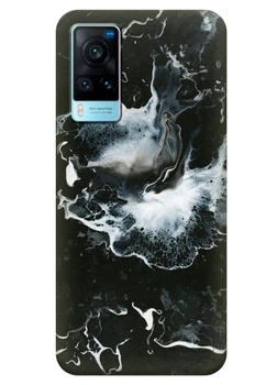 Силиконовый чехол ПринтОК для Vivo X60 - Всплеск мрамора