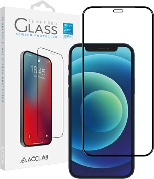 Защитное стекло ACCLAB 9H для смартфона Apple iPhone 12 mini Black (1283126508226)