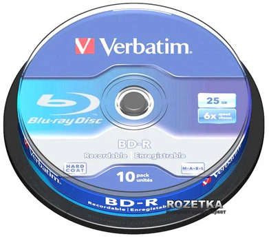 Verbatim BD-R SL 25 GB 6x Cake 10 шт (43742)