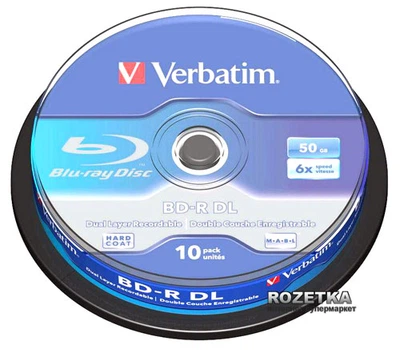 Verbatim BD-R DL 50 GB 6x Cake 10 шт (43746)
