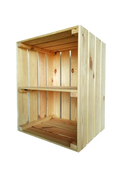 Ящик дерев'яний для зберігання з полицею ECO WoodBox (ДхШхВ:50*40*32см)