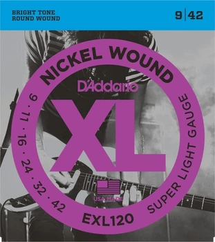 Струны для электрогитар DAddario EXL120 XL Nickel Steel (9-42)