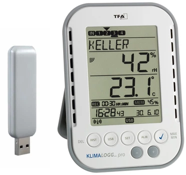 Термогігрометр TFA 303039.IT KLIMALOGG PRO