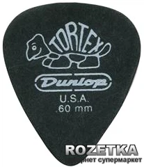 Медиатор Dunlop 488P.60 Tortex Pitch Black Player's Pack (12 шт)
