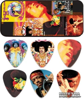 Медиатор Dunlop JHPT08H Jimi Hendrix Montage Pick Tin (Heavy)