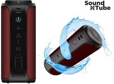 Акустична система 2E SoundXTube TWS, MP3, Wireless, Waterproof Red (2E-BSSXTWRD)