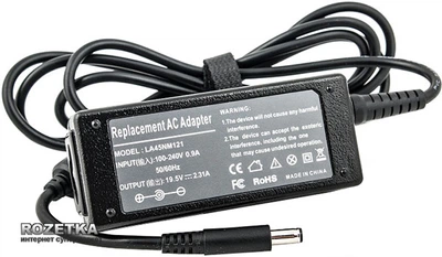 Блок живлення PowerPlant для ноутбука Dell (19.5V 45W 2.31A) (DE45G4527)