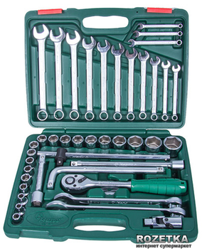 Набор торцевых головок Hans Tools 1/2" 8-32 мм и комбинированых ключей 42 предмета (TK-42)