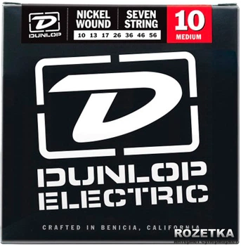 Струны для электрогитар Dunlop DEN1056 Electric Medium 10 7-String (10-56)