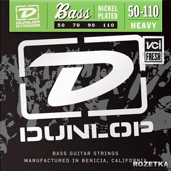 Струни для бас-гітар Dunlop DBN50110 Nickel Plated Steel Bass Heavy (50-110)