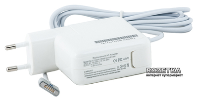 Блок живлення PowerPlant для ноутбука Apple (14.85V 45W 3.05A) (AP45KMAG2)