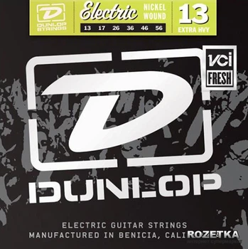 Струны для электрогитар Dunlop DEN1356 Electric Extra Heavy (13-56)