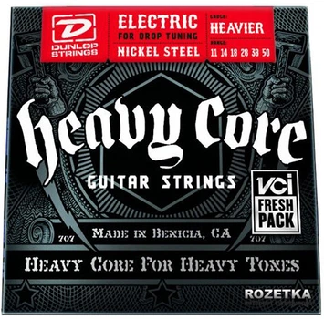 Струны для электрогитар Dunlop DHCN1150 Heavy Core Heavier Set (11-50)
