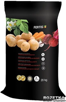 Удобрение для картофеля и овощей Fertis без хлора и нитратов 20 кг (10506876) 4770767316046/4779039690358
