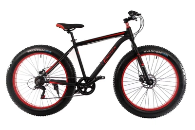 Велосипед E-motion Fatbike GT 26" / рама 19" чёрно-красный