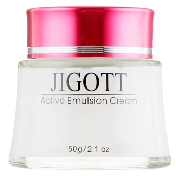 Питательный и увлажняющий крем для лица Jigott Active Emulsion Cream 50 г (8809210039808)