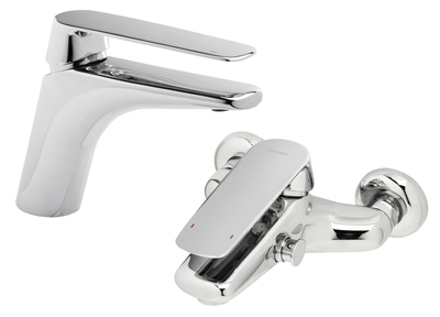 Набор смесителей GENEBRE KODE 1+1 02KO-bath (62130 08 45 66+62100 08 45 67)