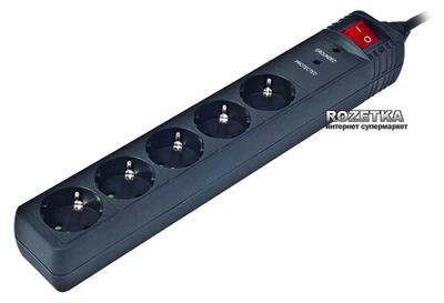 Сетевой фильтр EnerGenie SPG5-C-15 4.5 м 5 розеток Black