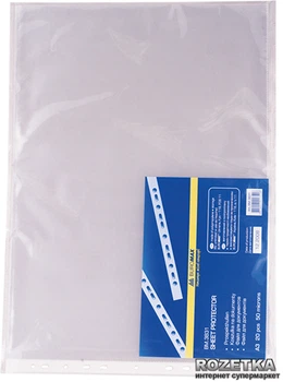 Файл-кишеня Buromax Professional Fix А3 50 мкм глянцевий Прозорий 20 шт Горизонтальний (BM.3831)