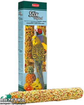 Лакомство для волнистых попугаев и малых экзотических птиц Padovan Stix Tropic Cocores 80 г (PP00207)