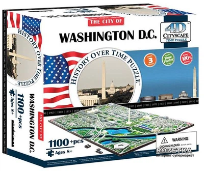 Объемный Пазл 4D Cityscape Вашингтон США 1100 элементов (40018)