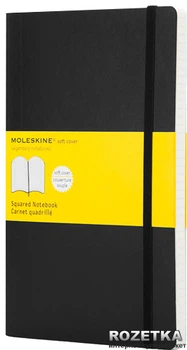 Записная книга Moleskine Classic 13 х 21 см 192 страницы в клетку Черная (9788883707186)