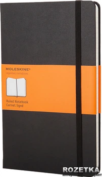 Записная книга Moleskine Classic 13 х 21 см 240 страниц в линейку Черная (9788883701122)