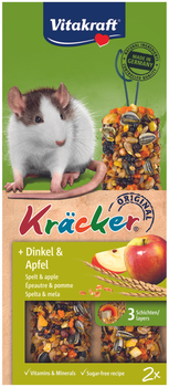 Крекер для крыс Vitakraft Kracker с зерном и фруктами 2 шт. 112 г (4008239251404)